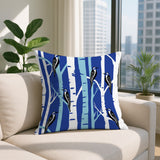 Fiore Bird Reversible Indoor/Outdoor Square Pillow