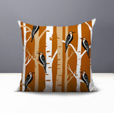 Fiore Bird Reversible Indoor/Outdoor Square Pillow