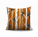 Fiore Bird Reversible Indoor/Outdoor Square Pillow