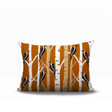 Fiore Bird Reversible Indoor/Outdoor Rectangle Pillow