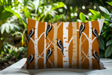 Fiore Bird Reversible Indoor/Outdoor Square Pillow
