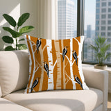 Fiore Bird Reversible Indoor/Outdoor Rectangle Pillow