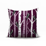 Fiore Bird Reversible Indoor/Outdoor Square Pillow