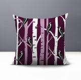 Fiore Bird Reversible Indoor/Outdoor Square Pillow