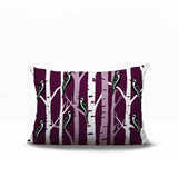 Fiore Bird Reversible Indoor/Outdoor Rectangle Pillow