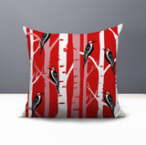 Fiore Bird Reversible Indoor/Outdoor Square Pillow