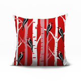 Fiore Bird Reversible Indoor/Outdoor Square Pillow