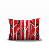 Fiore Bird Reversible Indoor/Outdoor Rectangle Pillow