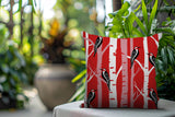 Fiore Bird Reversible Indoor/Outdoor Square Pillow