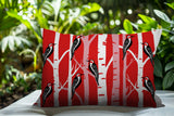 Fiore Bird Reversible Indoor/Outdoor Rectangle Pillow