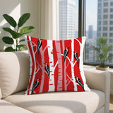 Fiore Bird Reversible Indoor/Outdoor Square Pillow