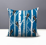 Fiore Bird Reversible Indoor/Outdoor Square Pillow