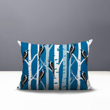 Fiore Bird Reversible Indoor/Outdoor Rectangle Pillow