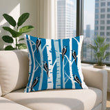Fiore Bird Reversible Indoor/Outdoor Square Pillow