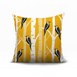 Fiore Bird Reversible Indoor/Outdoor Square Pillow