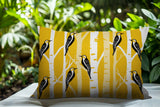 Fiore Bird Reversible Indoor/Outdoor Rectangle Pillow