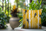 Fiore Bird Reversible Indoor/Outdoor Square Pillow