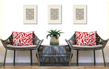Flo Square Indoor/Outdoor Throw Pillow