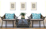 Flo Square Indoor/Outdoor Throw Pillow