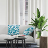 Flo Square Indoor/Outdoor Throw Pillow