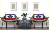 Founding 2 Sets Indoor/Outdoor Reversible Rectangular Pillow