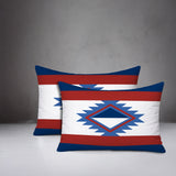 Founding 2 Sets Indoor/Outdoor Reversible Rectangular Pillow