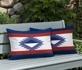 Founding 2 Sets Indoor/Outdoor Reversible Rectangular Pillow