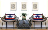 Founding 2 Sets Indoor/Outdoor Reversible Rectangular Pillow