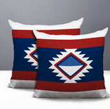 Founding 2 Sets Indoor/Outdoor Reversible Square Pillow