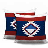 Founding 2 Sets Indoor/Outdoor Reversible Square Pillow