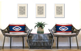 Founding 2 Sets Indoor/Outdoor Reversible Rectangular Pillow