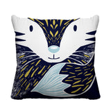 Foxy Reversible Throw Square Pillow