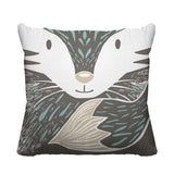 Foxy Reversible Throw Square Pillow