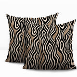 Franki Zebra Print Indoor/Outdoor Reversible Square Pillow