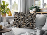 Franki Zebra Print Indoor/Outdoor Reversible Square Pillow