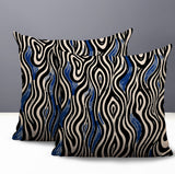 Franki Zebra Print Indoor/Outdoor Reversible Square Pillow