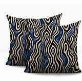 Franki Zebra Print Indoor/Outdoor Reversible Square Pillow