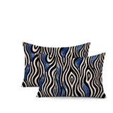 Franki Zebra Print Indoor/Outdoor Reversible Rectangular Pillow