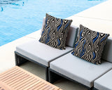 Franki Zebra Print Indoor/Outdoor Reversible Square Pillow