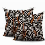 Franki Zebra Print Indoor/Outdoor Reversible Square Pillow