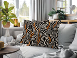 Franki Zebra Print Indoor/Outdoor Reversible Square Pillow