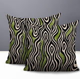 Franki Zebra Print Indoor/Outdoor Reversible Square Pillow