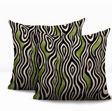 Franki Zebra Print Indoor/Outdoor Reversible Square Pillow
