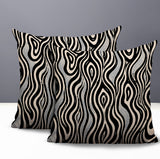 Franki Zebra Print Indoor/Outdoor Reversible Square Pillow