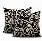Franki Zebra Print Indoor/Outdoor Reversible Square Pillow