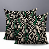 Franki Zebra Print Indoor/Outdoor Reversible Square Pillow