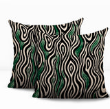 Franki Zebra Print Indoor/Outdoor Reversible Square Pillow
