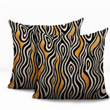 Franki Zebra Print Indoor/Outdoor Reversible Square Pillow