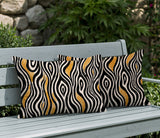 Franki Zebra Print Indoor/Outdoor Reversible Rectangular Pillow