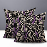 Franki Zebra Print Indoor/Outdoor Reversible Square Pillow